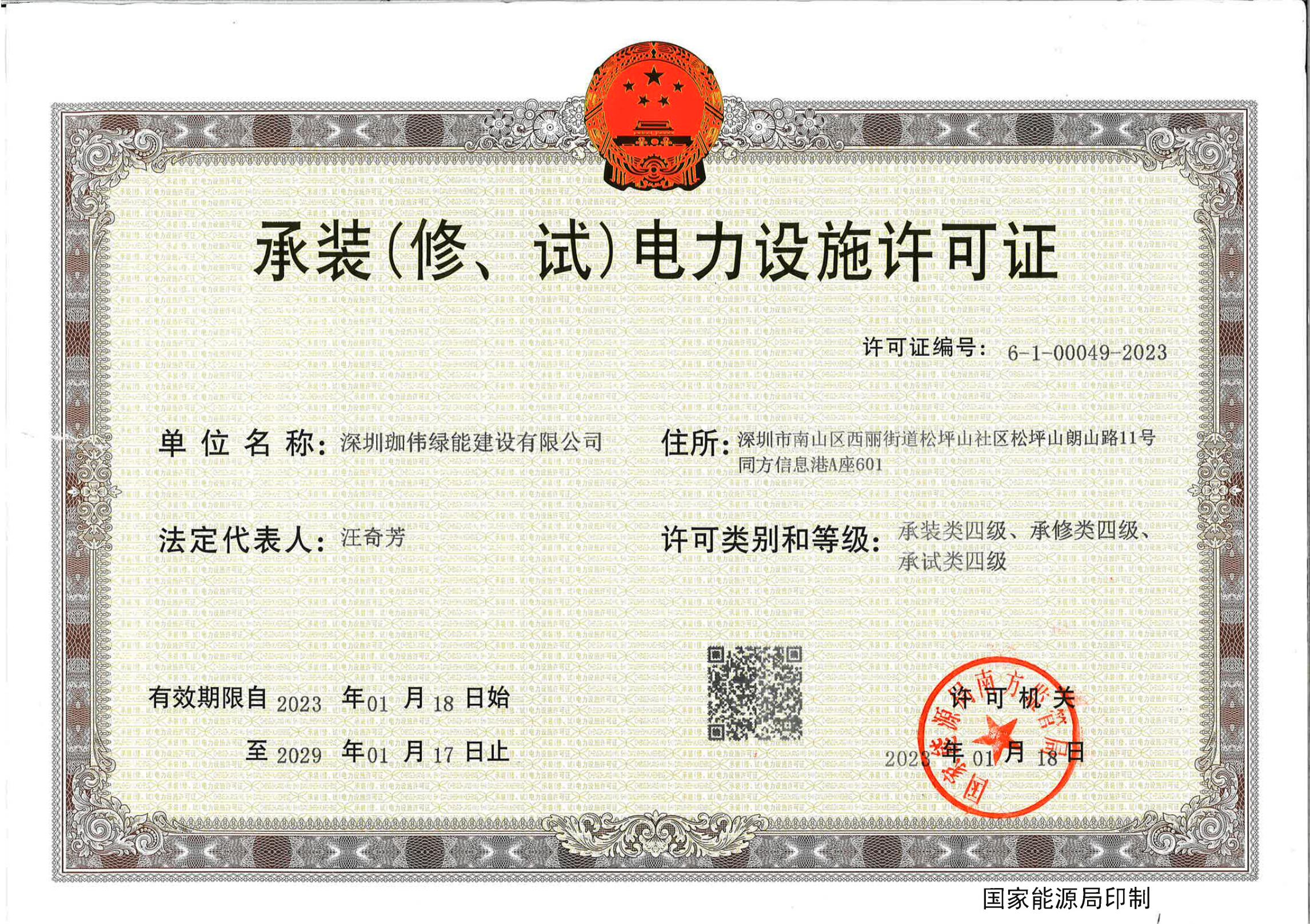 Electricity Contractor's License